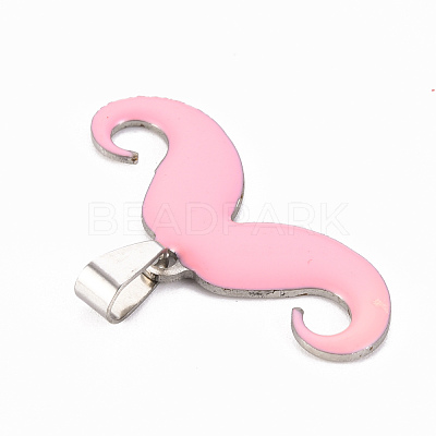 201 Stainless Steel Enamel Pendants STAS-S110-075A-1
