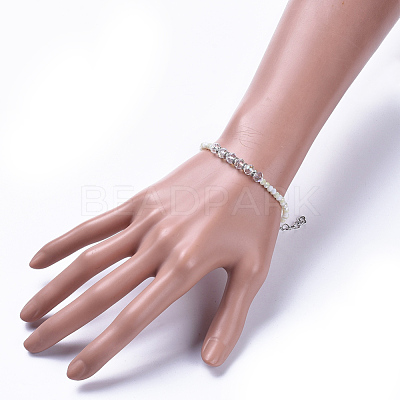 Glass Beads Bracelets BJEW-JB04398-1