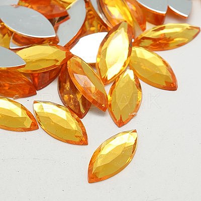 Imitation Taiwan Acrylic Rhinestone Cabochons GACR-A021-9x20mm-11-1