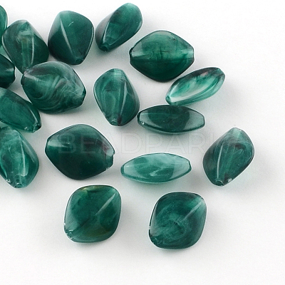 Rhombus Imitation Gemstone Acrylic Beads OACR-R037A-M-1