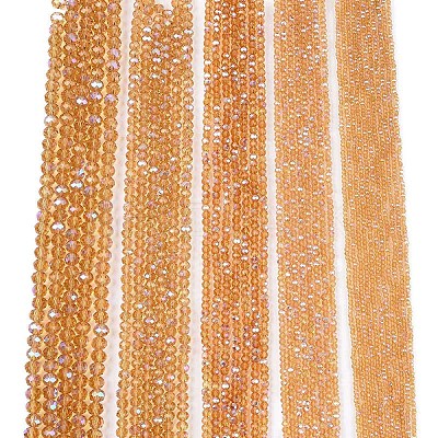 Electroplate Glass Beads Strands EGLA-A044-T3mm-L23-1