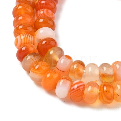 Natural Banded Agate Beads Strands G-F790-I01-01L-1