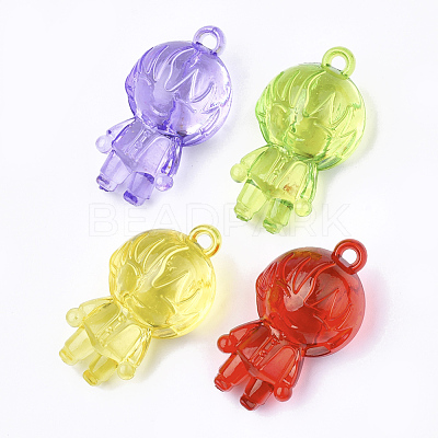 Transparent Acrylic Pendants TACR-S149-01-1