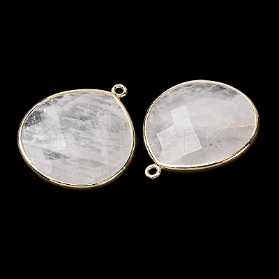 Natural Quartz Crystal Pendants X-G-B009-07G-W-1