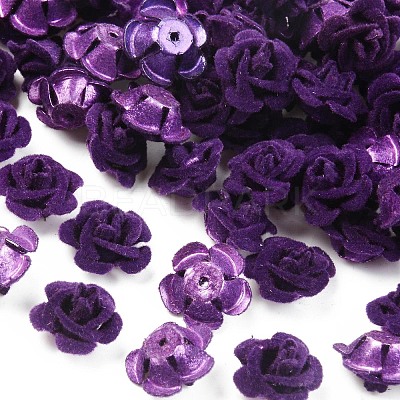 Flocky Aluminum Beads FALUM-S001-001I-1