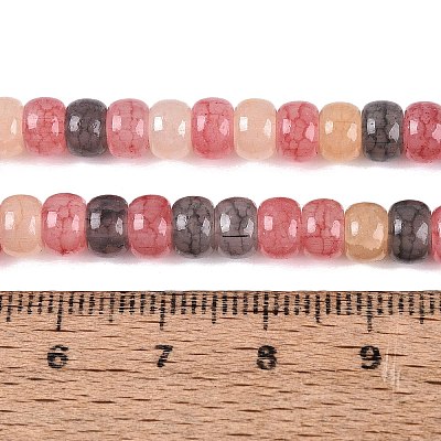 Ombre Effect Dyed Glass Beads Strands GLAA-Q106-05A-A10-1