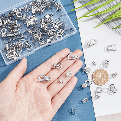 150Pcs 5 Style 304 Stainless Steel Ball Chain Connectors STAS-NB0001-73-1