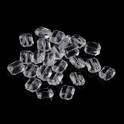Transparent Acrylic Beads TACR-524-01-1