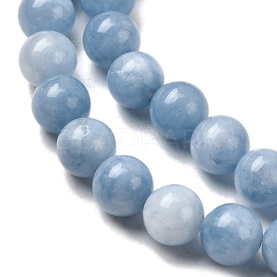 Natural Dyed White Jade Beads Strands G-M402-C03-27-1