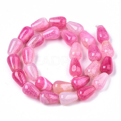 Natural Crackle Agate Beads Strands G-S359-243B-1