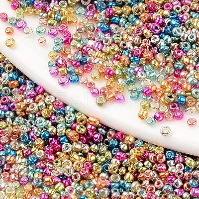 12/0 Plated Glass Seed Beads SEED-T005-05A-1