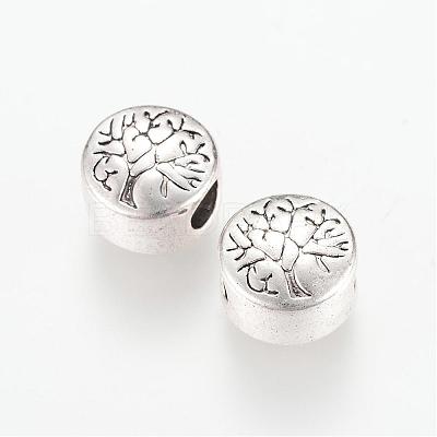 Tibetan Style Alloy European Beads TIBEB-Q067-25AS-NR-1