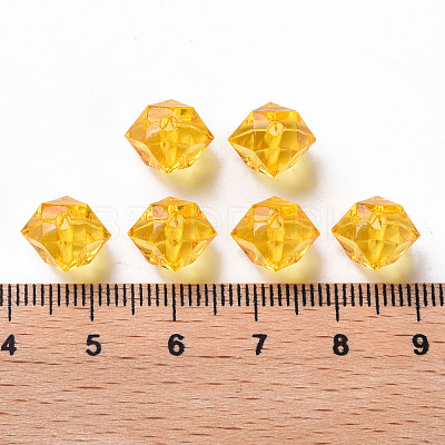 Transparent Acrylic Beads TACR-S154-15B-81-1