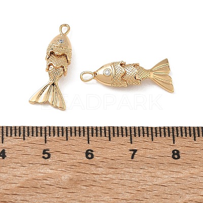 SHEGRACE Brass Micro Pave Clear Cubic Zirconia Pendants XGRQ4G826-690G-1