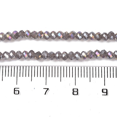 Baking Electroplate Glass Beads Strands DGLA-A039-J4mm-B06-1
