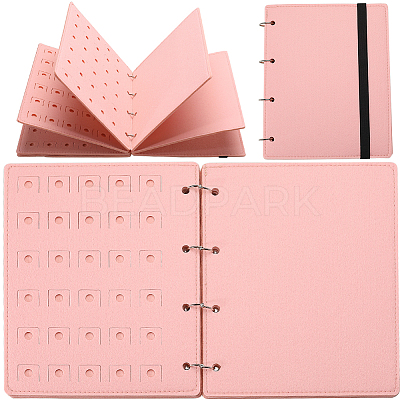 4 Pages Felt Shoe Charms Collection Binder Book AJEW-WH0513-04D-1