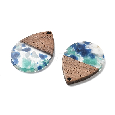 Resin and Walnut Pendants FIND-R051-15E-1