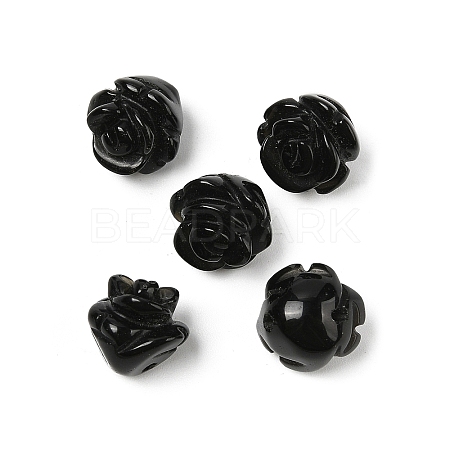 Natural Obsidian Beads G-O156-C-24-1