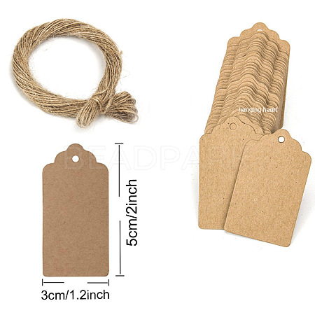 Kraft Paper Gift Tags LS-SCRA-PW0004-176D-1