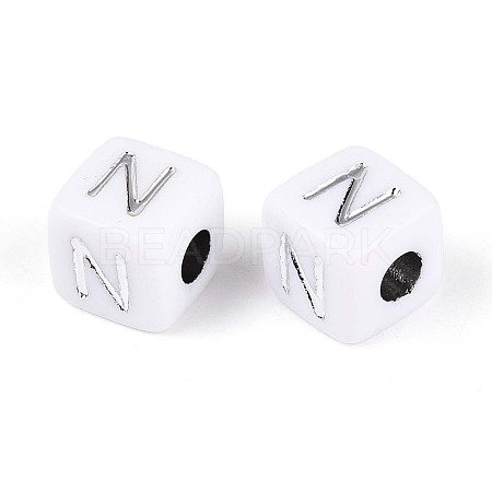 Opaque Acrylic Beads SACR-T035-03N-1
