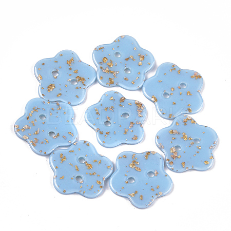 2-Hole Cellulose Acetate(Resin) Buttons BUTT-S023-13A-05-1
