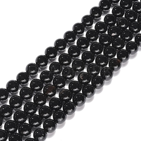 Natural Onyx Beads Strands G-G390-8mm-01-1