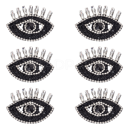 Evil Eye Shape Appliques LS-DIY-WH0401-33-1