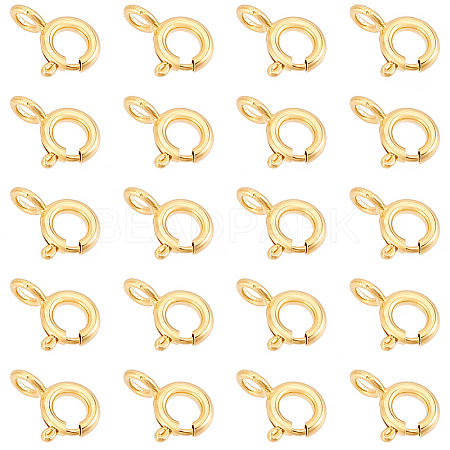 20Pcs Brass Spring Ring Clasps KK-BBC0025-77-1