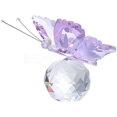 1Pc Glass Crytsal Butterfly Display Decorations LAMP-CN0001-01A-1