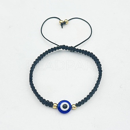 Hamsa Hand with Evil Eye Bead Braided Bead Bracelets SX3134-4-1