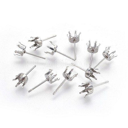 Tarnish Resistant 304 Stainless Steel Stud Earring Findings LS-STAS-P221-20F-P-1