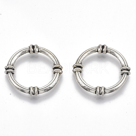 Tibetan Style Alloy Linking Rings TIBE-S320-144AS-LF-1