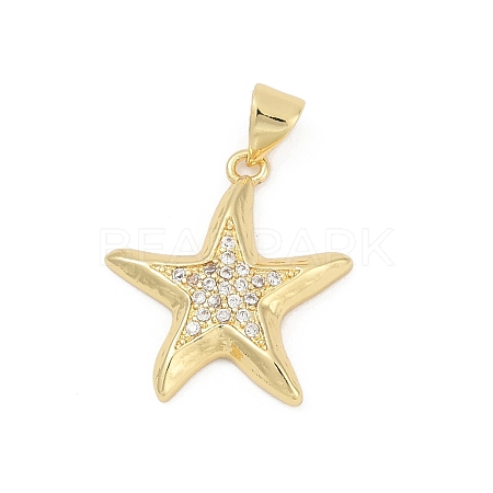 Brass Micro Pave Cubic Zirconia Pendants KK-D317-071G-1
