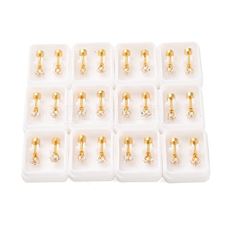 Star Glass Ear Fake Plugs EJEW-H105-23G-A-1