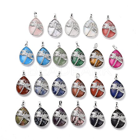 Natural & Synthetic Gemstone Pendants G-G900-01P-1