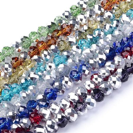 Electroplate Glass Bead Strands GR8MMY-M1-1