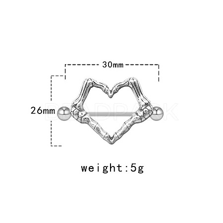 304/316 Stainless Steel Nipple Rings WG57600-02-1