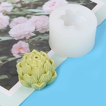 DIY Silicone Flower Candle Molds SIMO-PW0015-54B-01-1