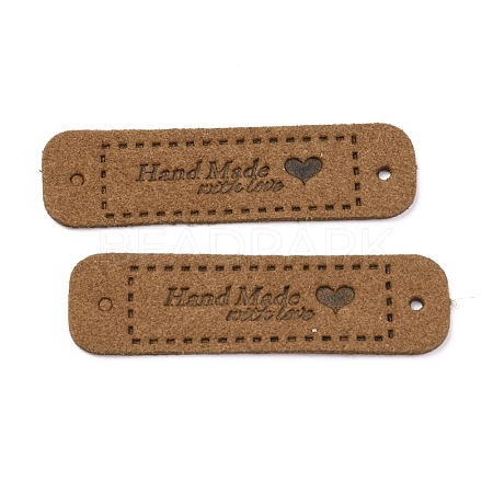 PU Leather Label Tags DIY-H131-A10-1
