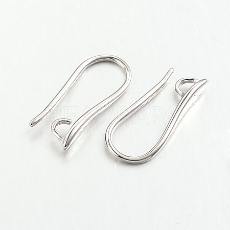 Brass Earring Hooks for Earring Designs X-KK-M142-02P-RS-1