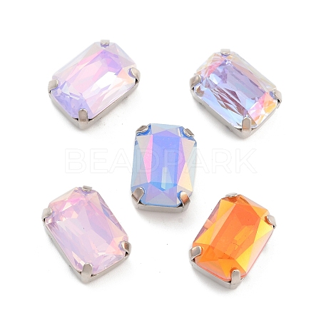 Rectangle Opal Sew On Rhinestones RGLA-G024-01B-P-1