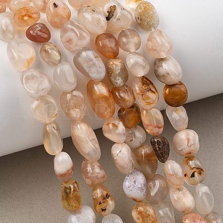 Natural Cherry Blossom Agate Beads Strands GG-C286-A24-1