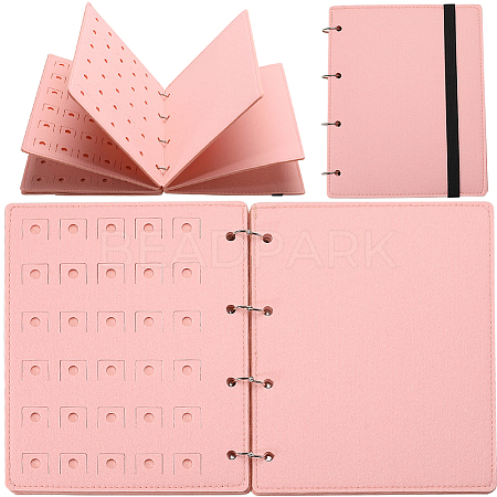 4 Pages Felt Shoe Charms Collection Binder Book AJEW-WH0513-04D-1