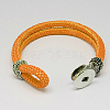 PU Leather Bracelet Makings X-AJEW-R023-09-2