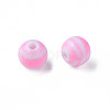 Opaque Striped Acrylic Beads MACR-S373-27A-05-1