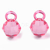 Transparent Acrylic Pendants MACR-S373-125-B05-2
