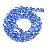 Transparent Electroplate Glass Beads Strands EGLA-N013-T4mm-B10-2