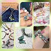 Printed Alloy Enamel Big Pendants PALLOY-PH0013-41-5