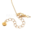 Brass Micro Pave Clear Cubic Zirconia Pendant Necklaces NJEW-JN02955-3