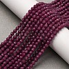 Natural Ruby Beads Strands G-A276-C10-4mm-1